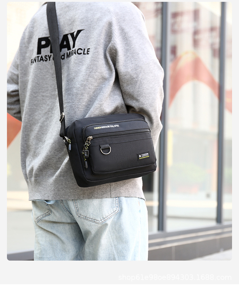 Travel Accessories To Gift - Casual Men's Crossbody Shoulder Bag Lightweight