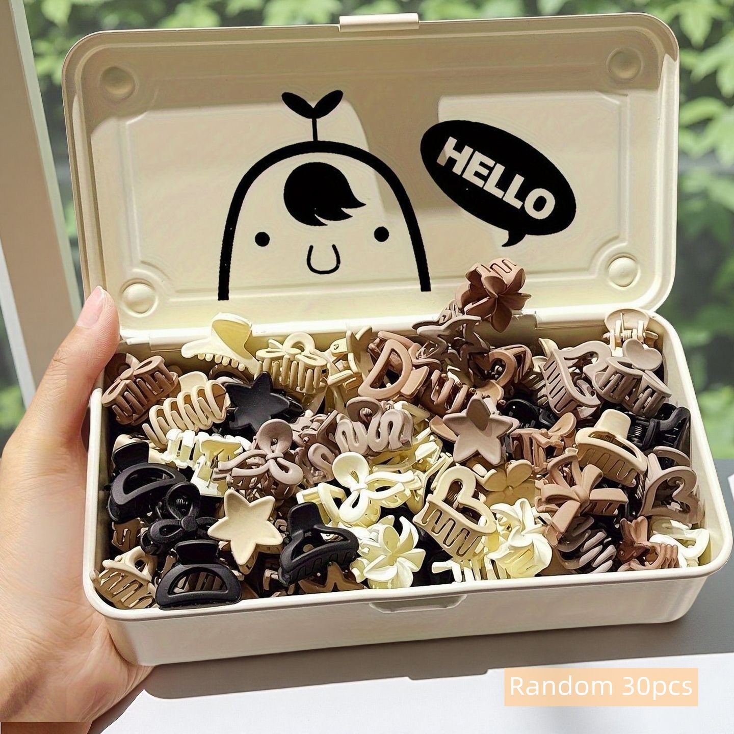 Travel Accessories To Gift - 10/20/30pcs Beige Mixed Pack Small Clips,
