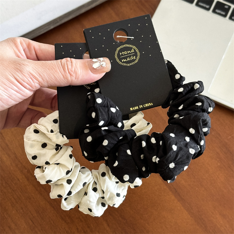 Travel Accessories To Gift - 11cm/14cm Dot Cloth Scrunchies Women Girls