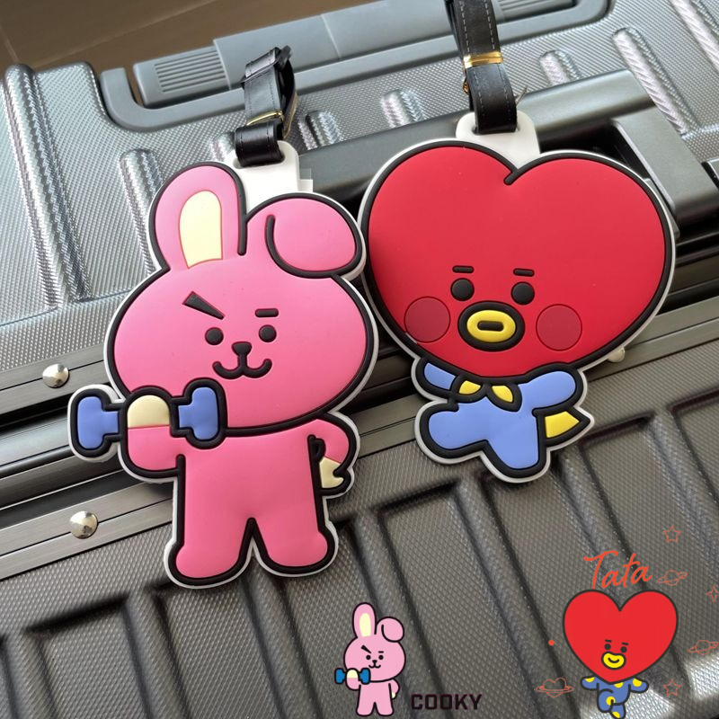 Travel Accessories To Gift - BT21 cartoon cute keychain Kawaii unisex