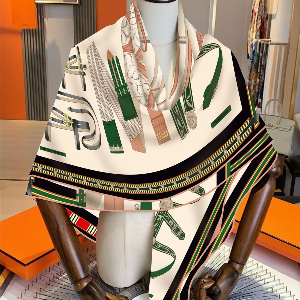 Travel Accessories To Gift - Faux Silk Wool Warm Scarf Women