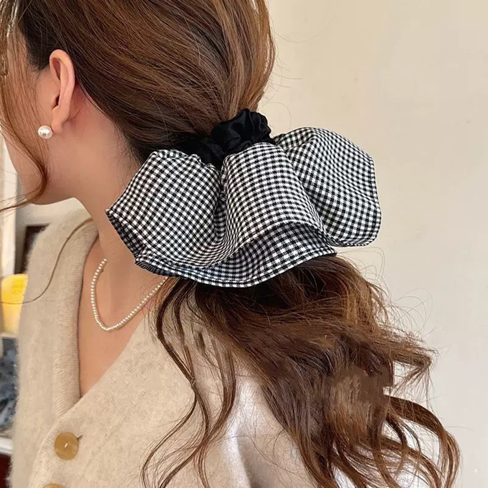 Extra Large Plaid Hair Ties El - Travel Accessories Aesthetic recension och pris