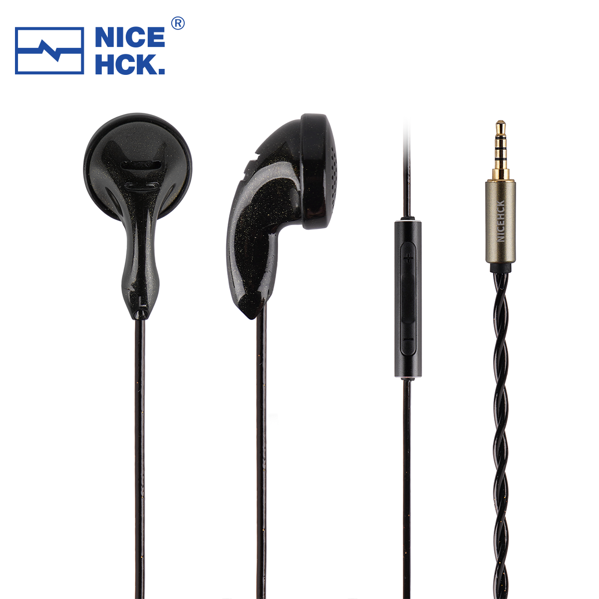 NICEHCK B80 Flat-head Earphone - Earplug Set Foam recension och pris