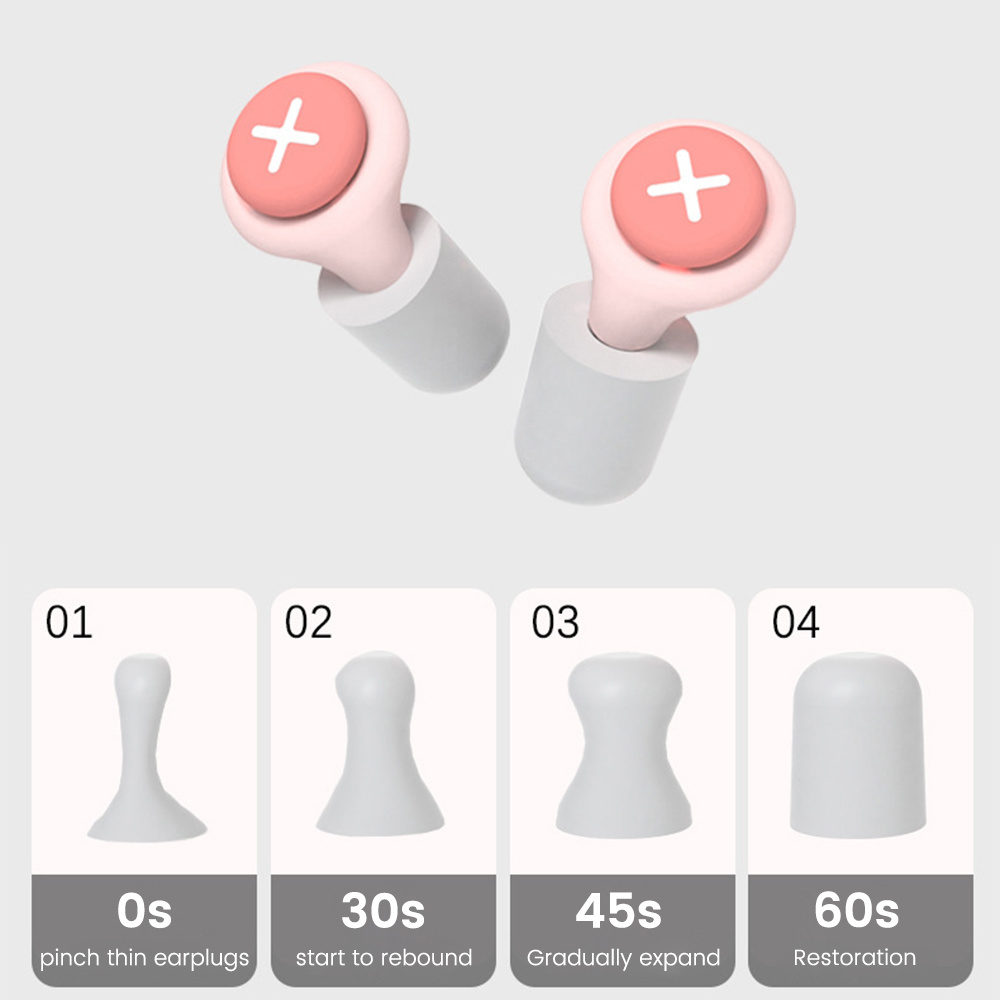 Silicone Earplug Sleep Noise E - Earplug Set Foam recension och pris