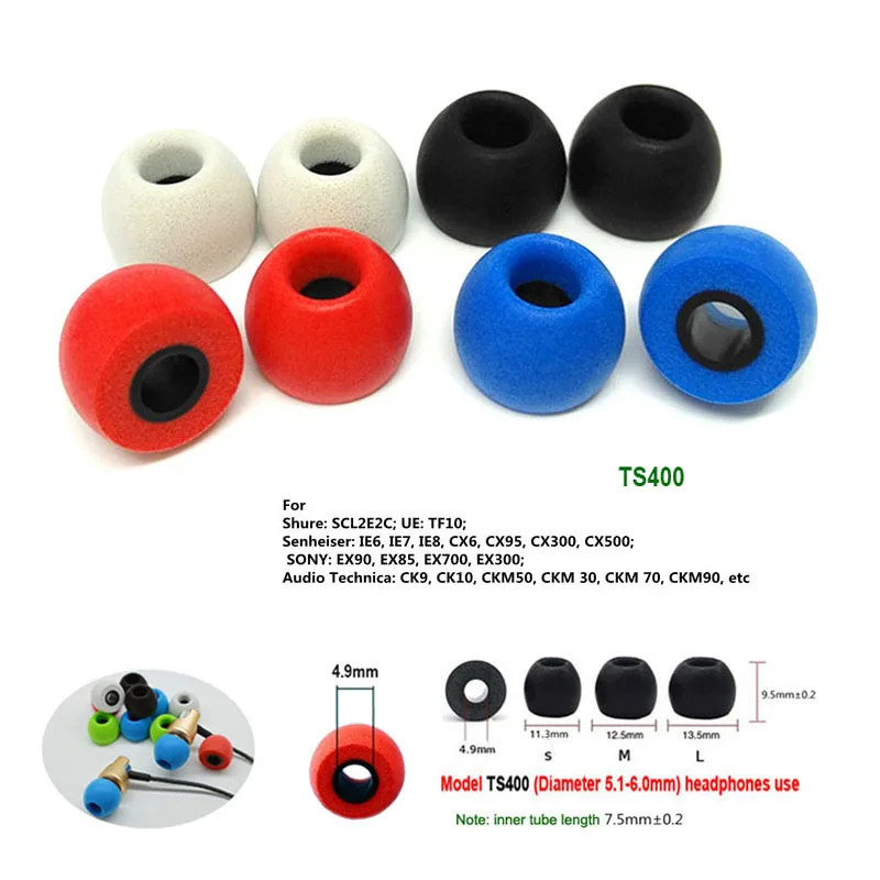 10Pairs Memory Foam Eartips TS - Earplug Set Foam recension och pris