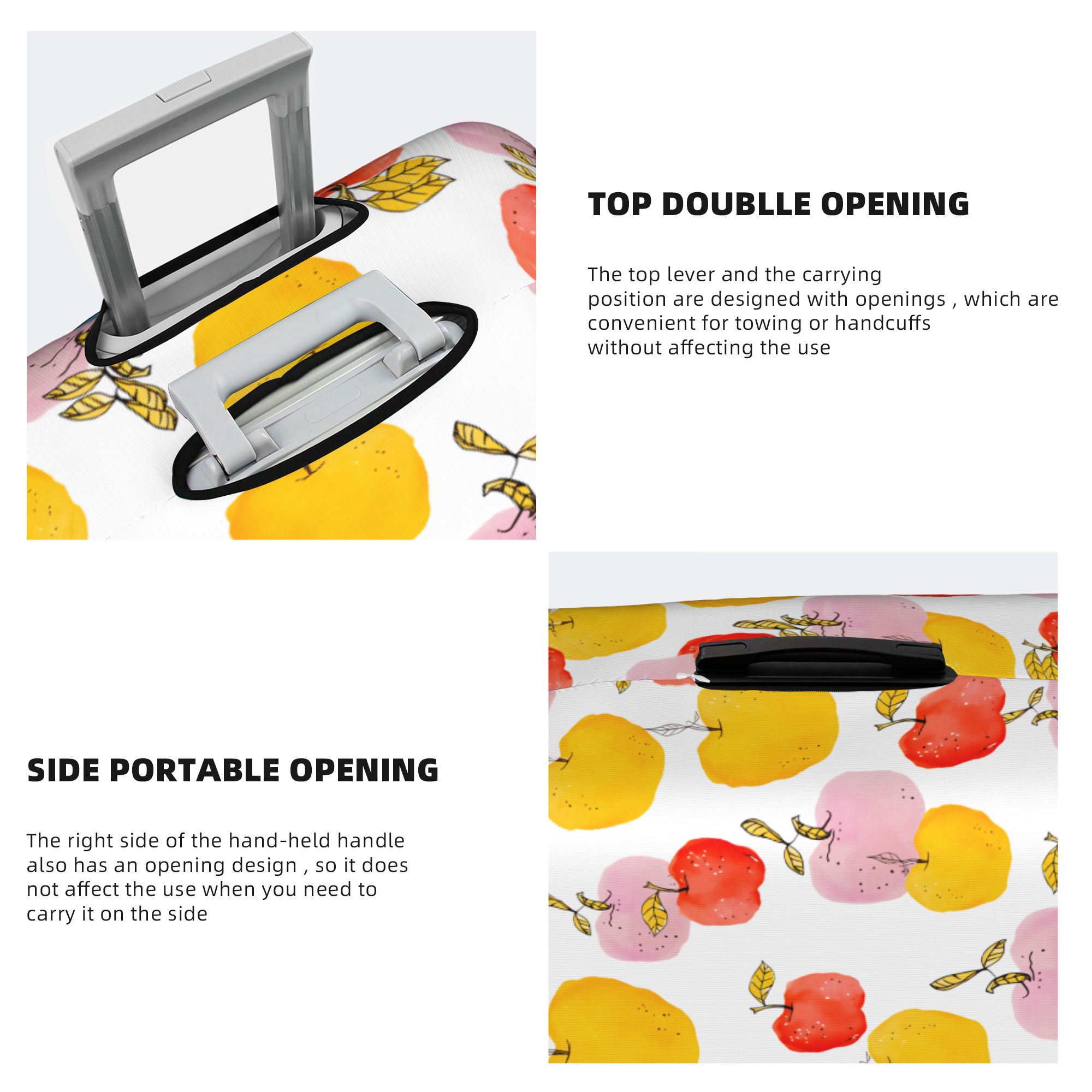 Watercolor Apple Fruits Luggag - Travel Accessories Apple recension och pris