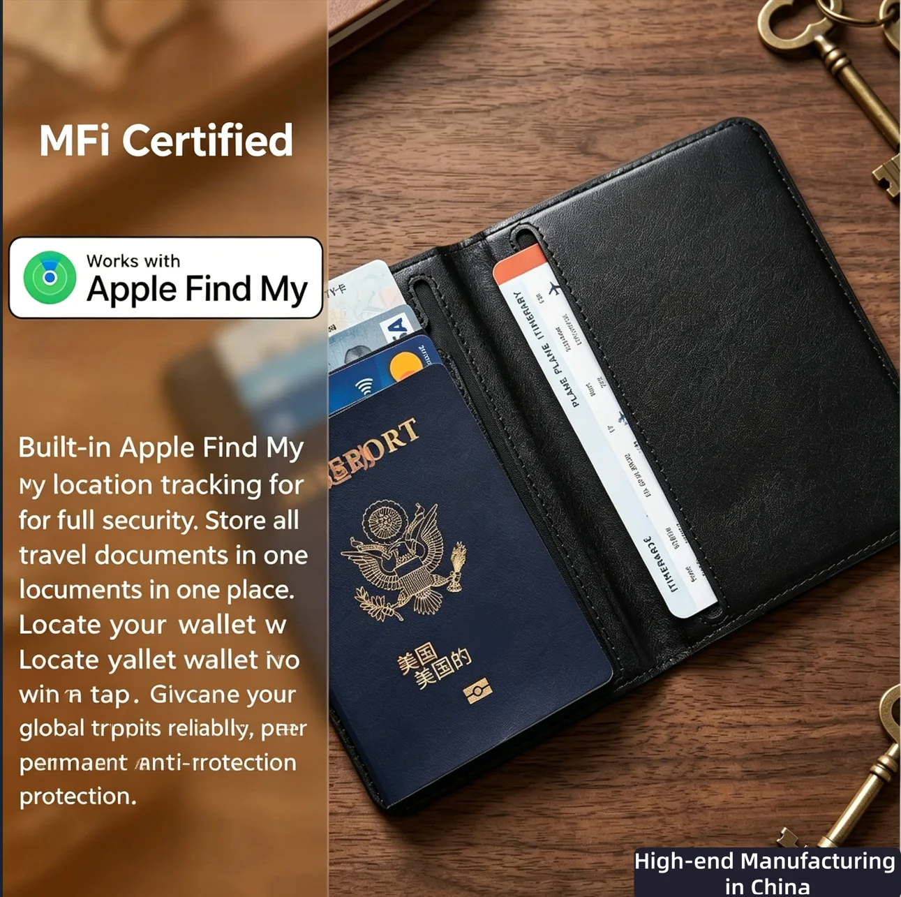 Smart Passport Cover Card Hold - Travel Accessories Apple recension och pris