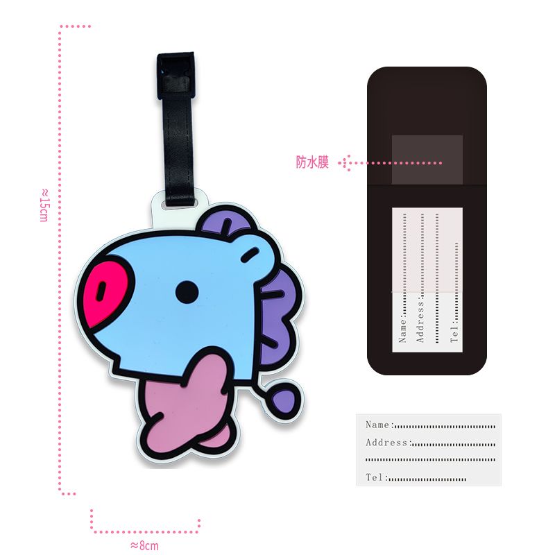BT21 cartoon cute keychain Kaw - Travel Accessories To Gift recension och pris