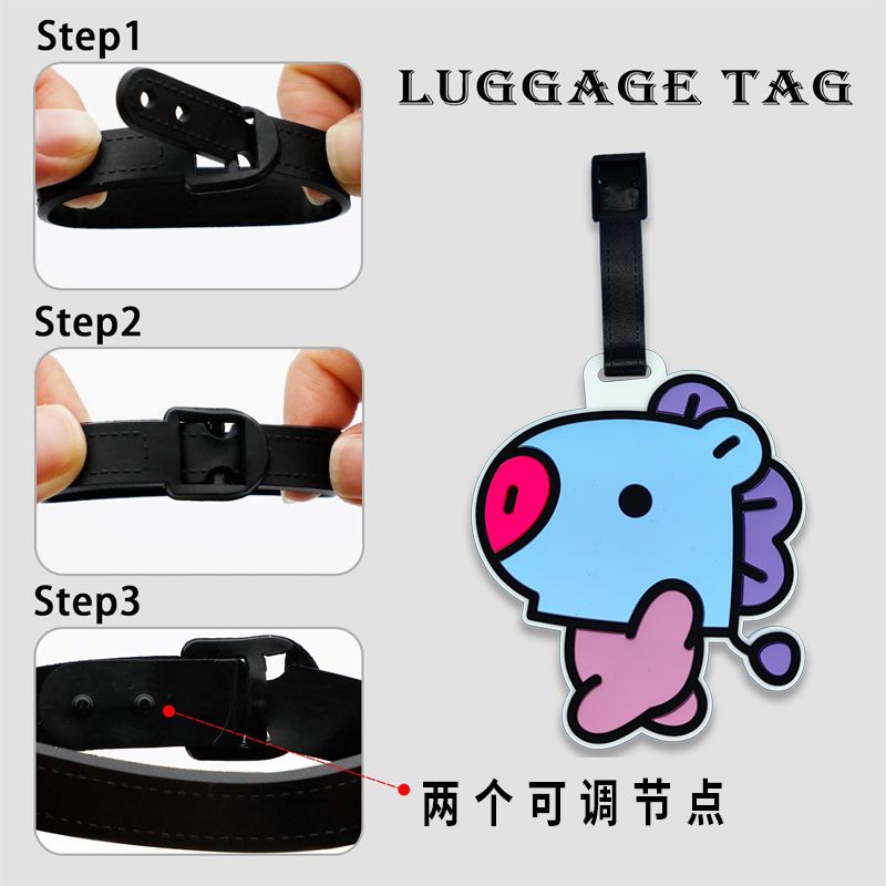 BT21 cartoon cute keychain Kaw - Travel Accessories To Gift recension och pris