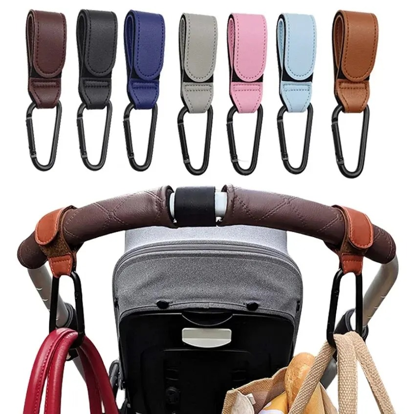 2Pcs Leather Cart Hooks Baby S - Travel Accessories For 1 Year Old recension och pris