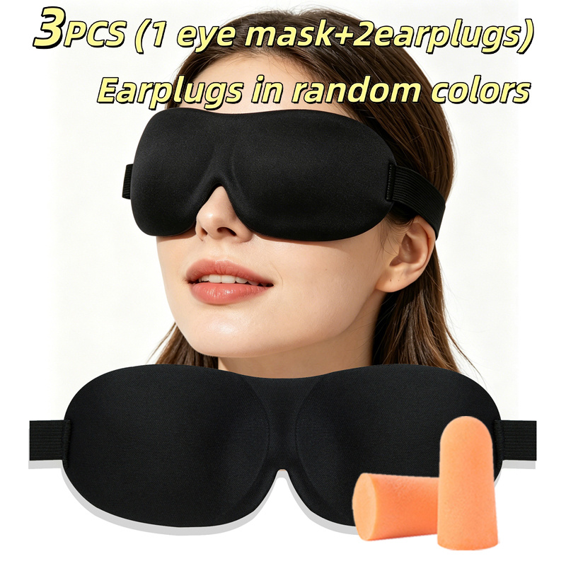 3-Pcs Sleep Set-Lightweight Th - Earplug Set Foam recension och pris