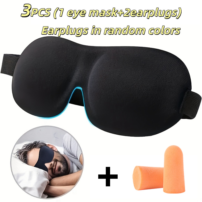 3-Pcs Sleep Set-Lightweight Th - Earplug Set Foam recension och pris