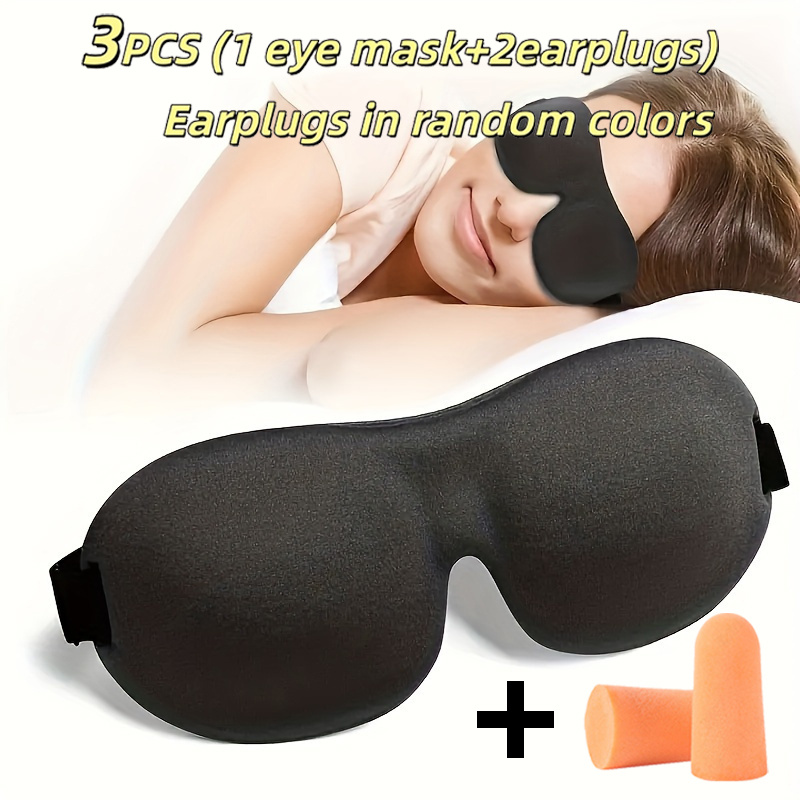 3-Pcs Sleep Set-Lightweight Th - Earplug Set Foam recension och pris