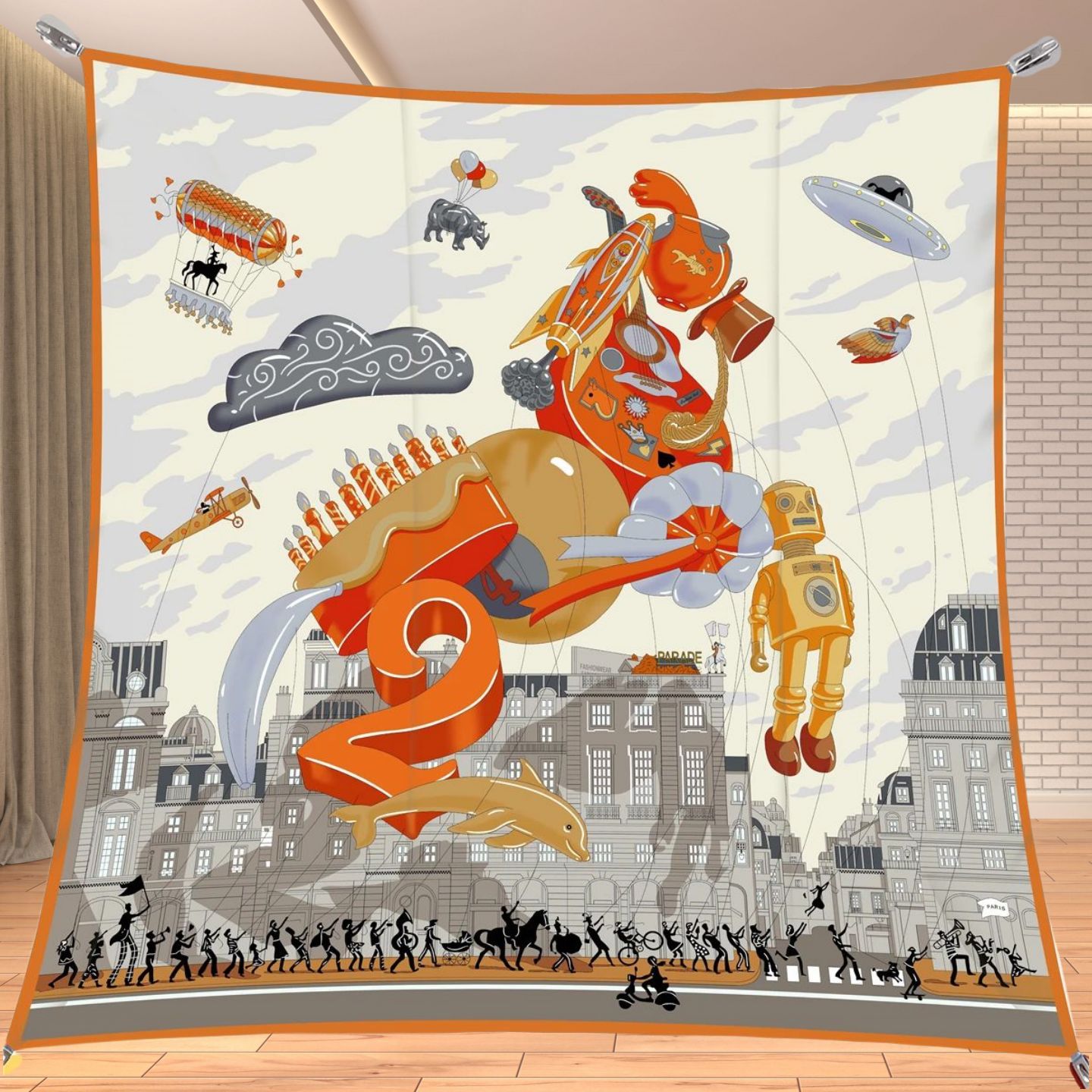 90cm Twill Silk Like Square Sc - Travel Accessories Aesthetic recension och pris