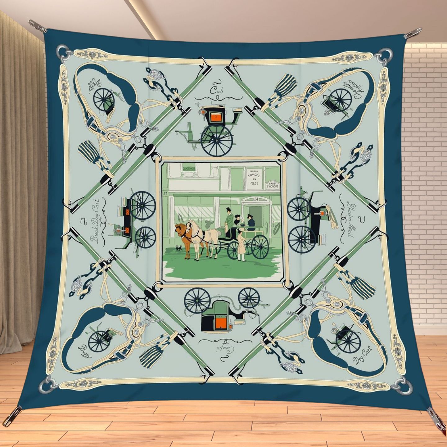 90cm Twill Silk Like Square Sc - Travel Accessories Aesthetic recension och pris