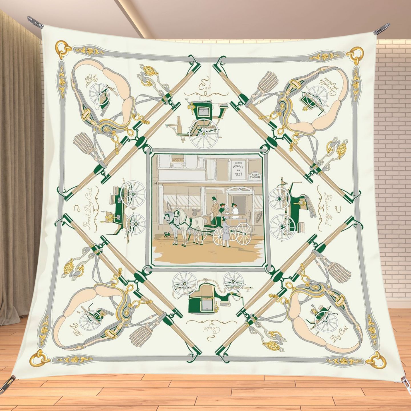 90cm Twill Silk Like Square Sc - Travel Accessories Aesthetic recension och pris
