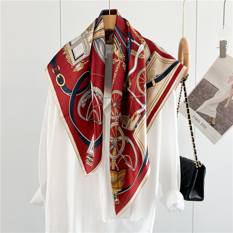 12MM Soft Silk Scarf Women 90C - Travel Accessories To Gift recension och pris