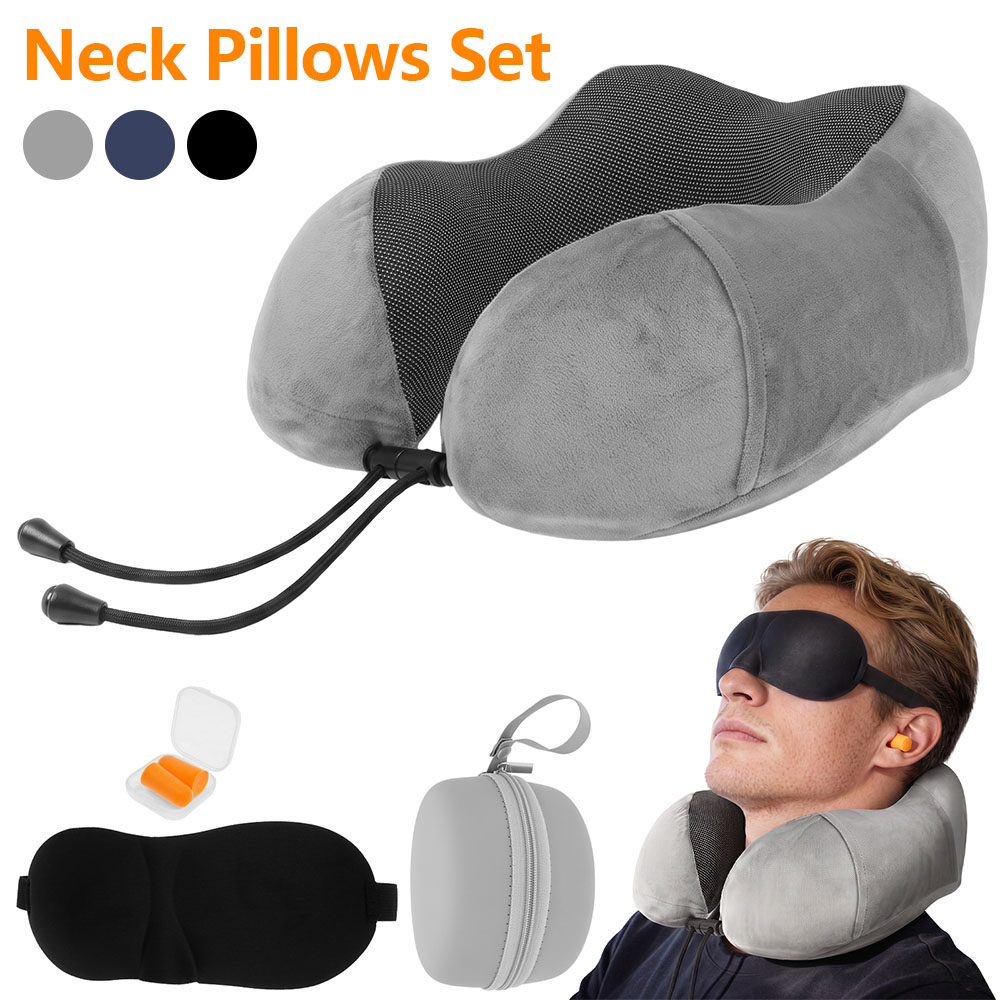 U Shaped Memory Foam Neck Pill - Earplug Set Foam recension och pris