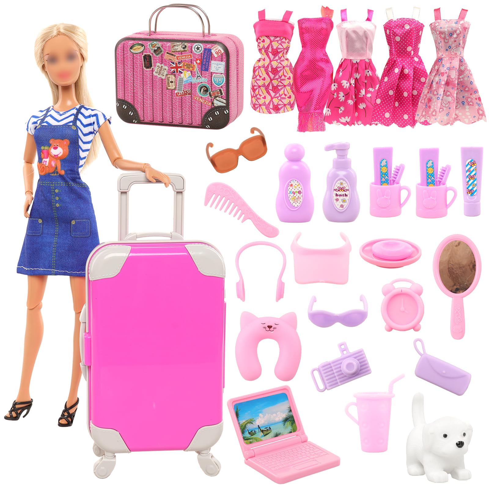 BARWA 30 Pcs 11.5 lnch Travel  - Travel Accessories With Kids recension och pris