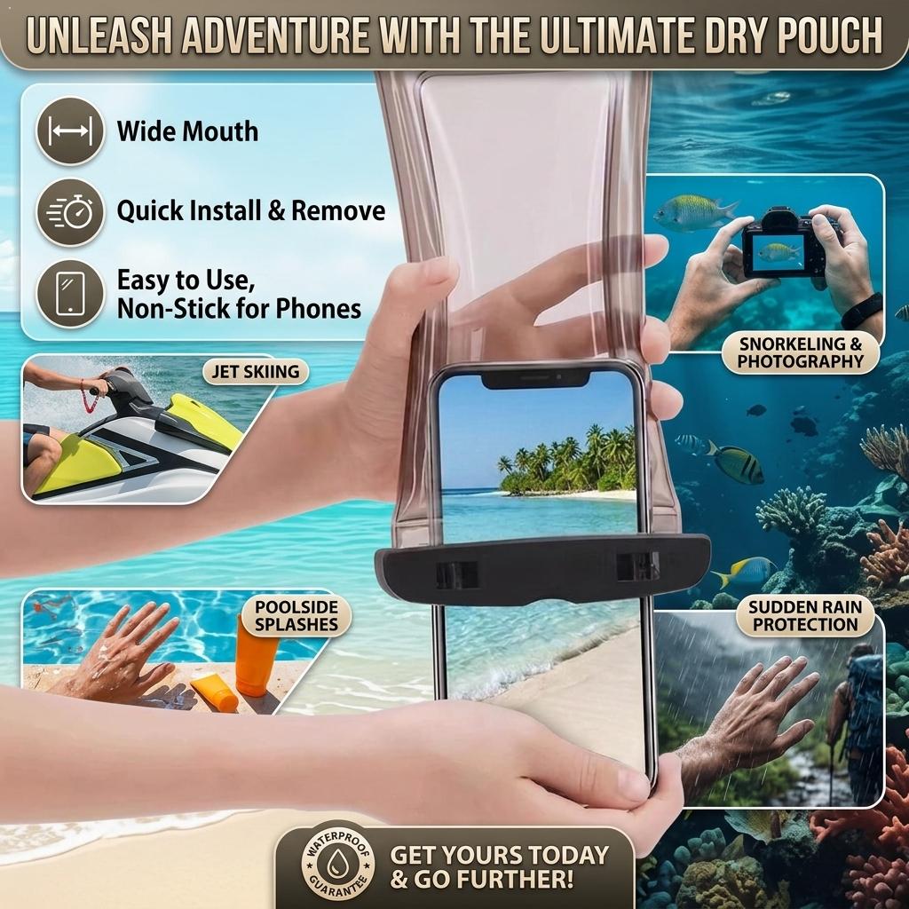 Clear Waterproof Phone Case Dr - Travel Accessories And Bags recension och pris
