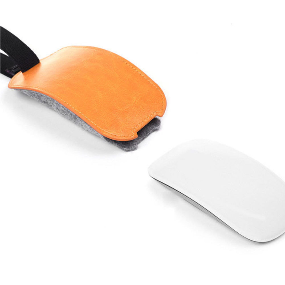 Orange PU Leather Felt Mouse P - Travel Accessories Apple recension och pris