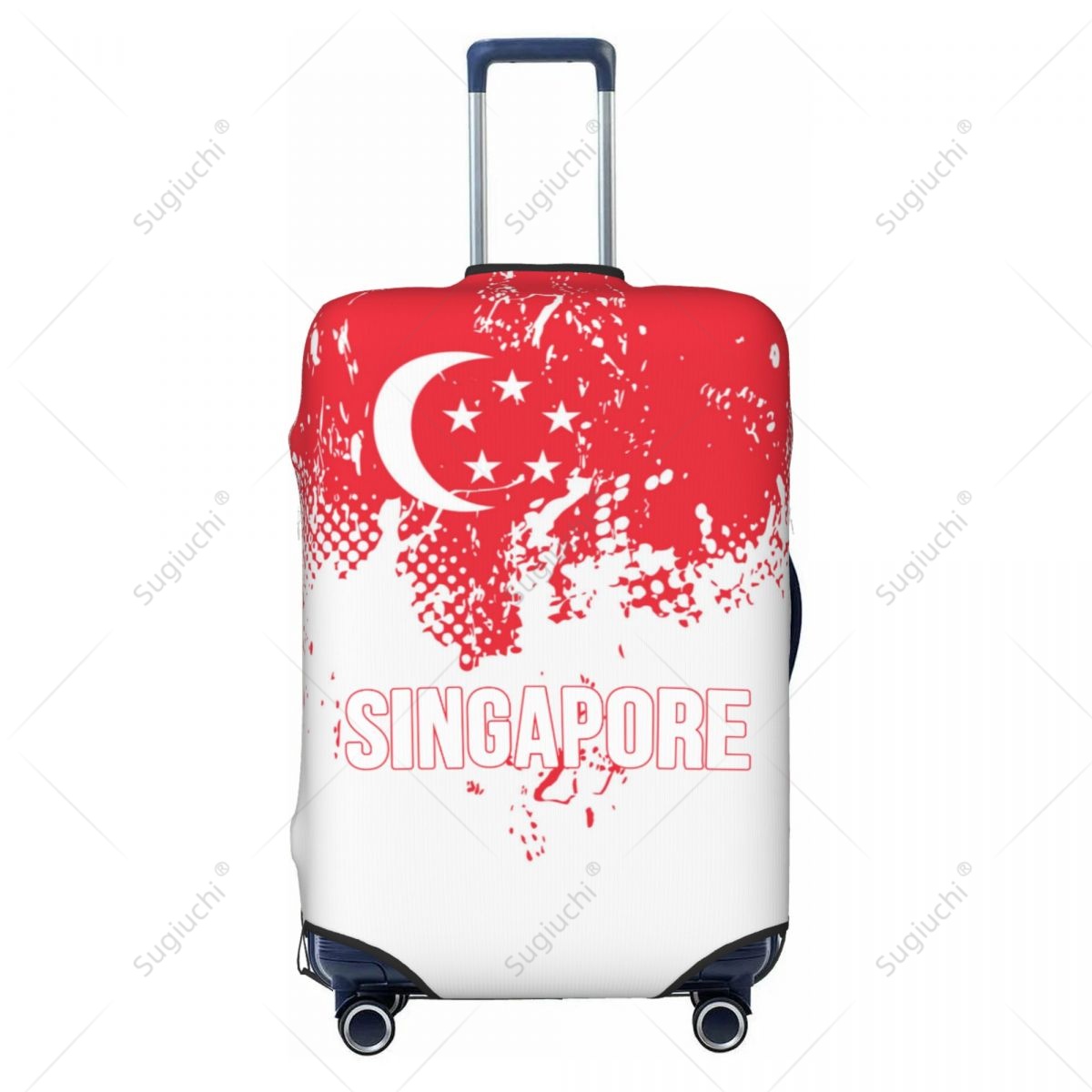Singapore Flag Luggage Cover S - Travel Accessories Singapore recension och pris