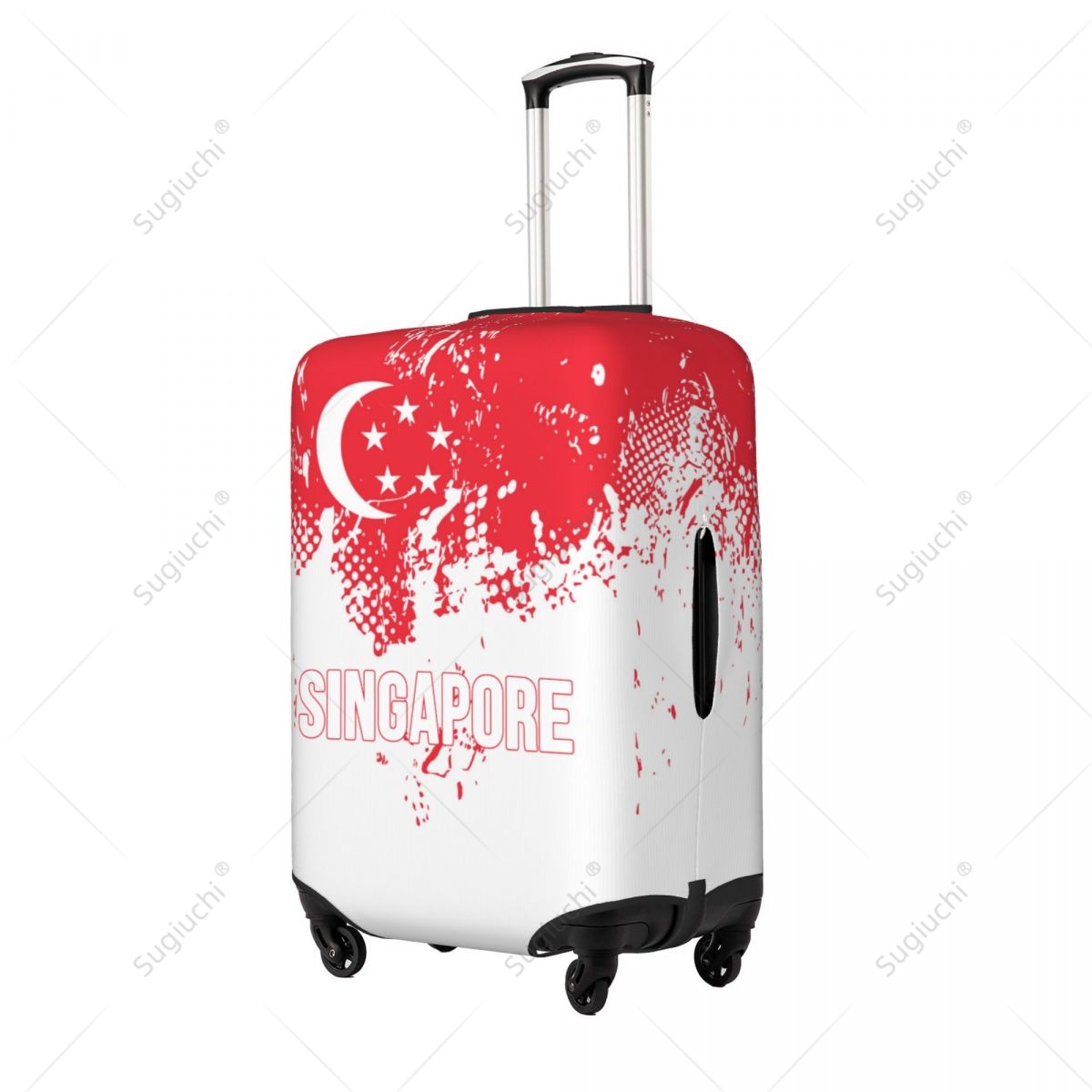 Singapore Flag Luggage Cover S - Travel Accessories Singapore recension och pris