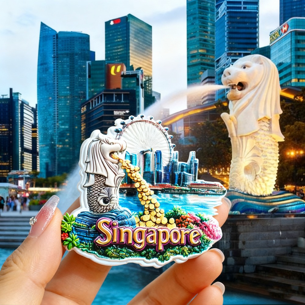 1PC Singapore Fridge Magnets,  - Travel Accessories Singapore recension och pris